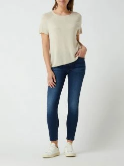 7 For All Mankind Skinny Fit High Waist Jeans Mit Stretch-Anteil - Dunkelblau