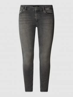 ONLY CARMAKOMA PLUS SIZE Skinny Fit Jeans Mit Stretch-Anteil Modell 'Willy' - Hellgrau