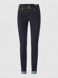 MAC Straight Fit Jeans Mit Stretch-Anteil Modell 'Rich' - Marineblau