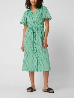 Great Plains Blusenkleid Mit Tunnelzug - Grün