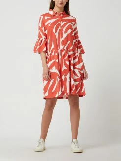 Redraft Kleid Mit Allover-Muster - Rot