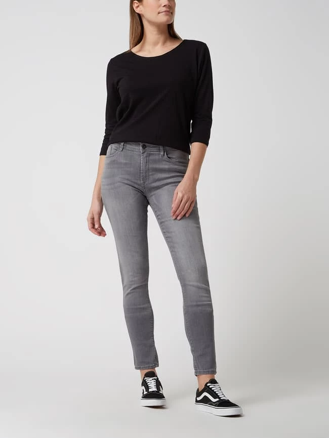 ICHI Skinny Fit Jeans Mit Stretch-Anteil Modell 'Erin Izaro' - Hellgrau 1 ICHI Skinny Fit Jeans Mit Stretch-Anteil Modell 'Erin Izaro' - Hellgrau