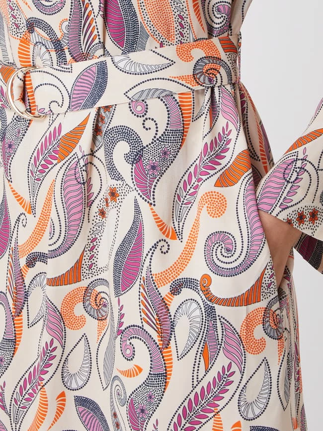 Herzensangelegenheit Blusenkleid Mit Paisley-Muster - Marineblau 3 Herzensangelegenheit Blusenkleid Mit Paisley-Muster - Marineblau - Image 3