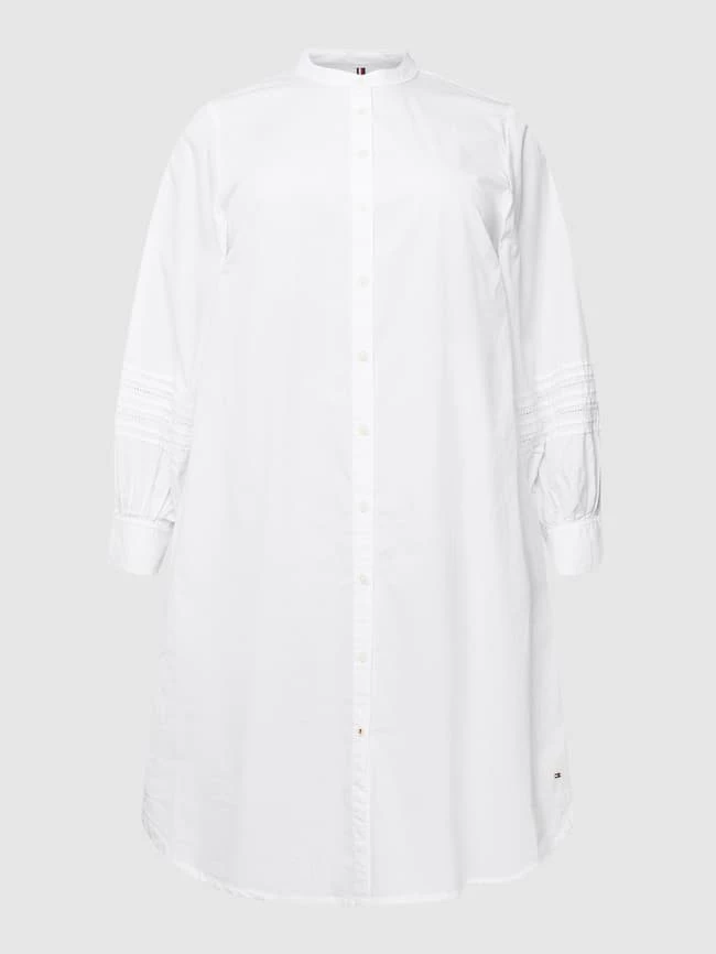Tommy Hilfiger PLUS SIZE Hemdblusenkleid Mit Stehkragen - Weiß 2 Tommy Hilfiger PLUS SIZE Hemdblusenkleid Mit Stehkragen - Weiß – Bild 2