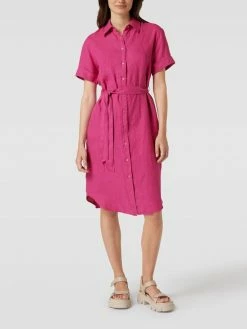 Cinque Hemdblusenkleid Aus Leinen - Pink