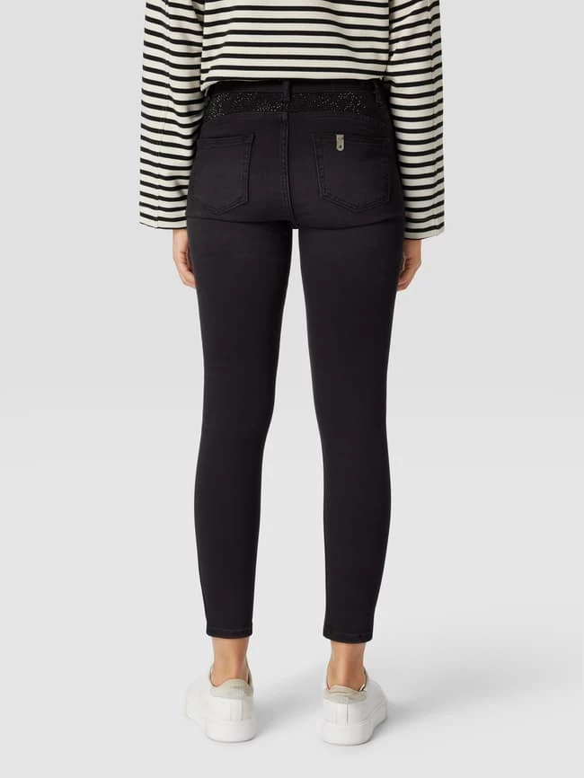 Liu Jo White Skinny Fit Jeans Mit Zierbesatz Modell 'DIVINE' - Schwarz 5 Liu Jo White Skinny Fit Jeans Mit Zierbesatz Modell 'DIVINE' - Schwarz – Bild 5