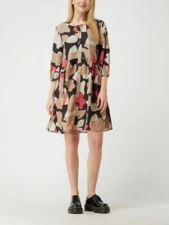 BETTY & CO WHITE Blusenkleid Mit Allover-Muster - Beige