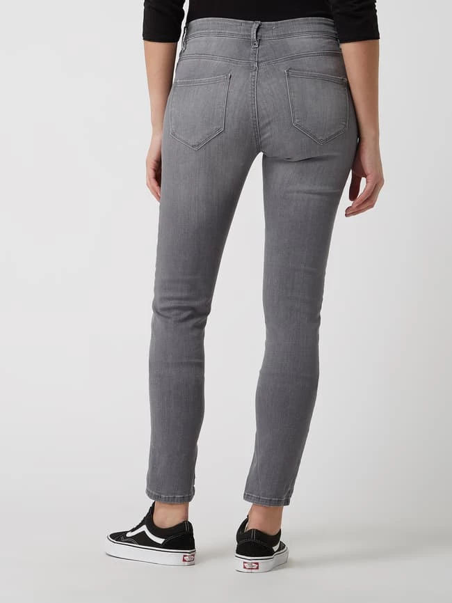 ICHI Skinny Fit Jeans Mit Stretch-Anteil Modell 'Erin Izaro' - Hellgrau 5 ICHI Skinny Fit Jeans Mit Stretch-Anteil Modell 'Erin Izaro' - Hellgrau – Bild 5