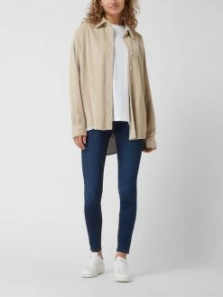 Noisy May Skinny Fit High Waist Jeans Mit Viskose-Anteil Modell 'Callie' - Dunkelblau