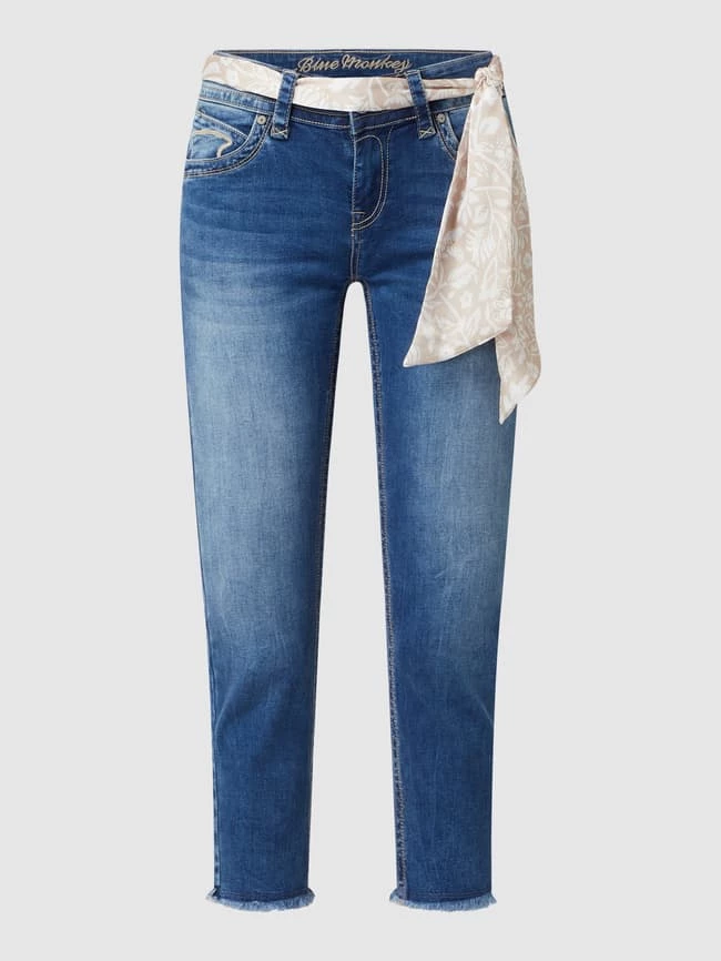 Blue Monkey Cropped Jeans Mit Stretch-Anteil Modell 'Charlotte' - Hellblau 2 Blue Monkey Cropped Jeans Mit Stretch-Anteil Modell 'Charlotte' - Hellblau – Bild 2