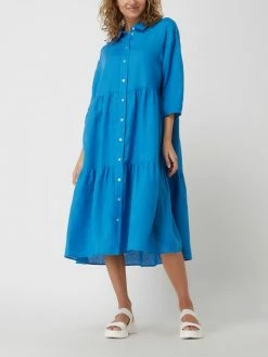 Seidensticker Leinenkleid Im Stufen-Look - Blau