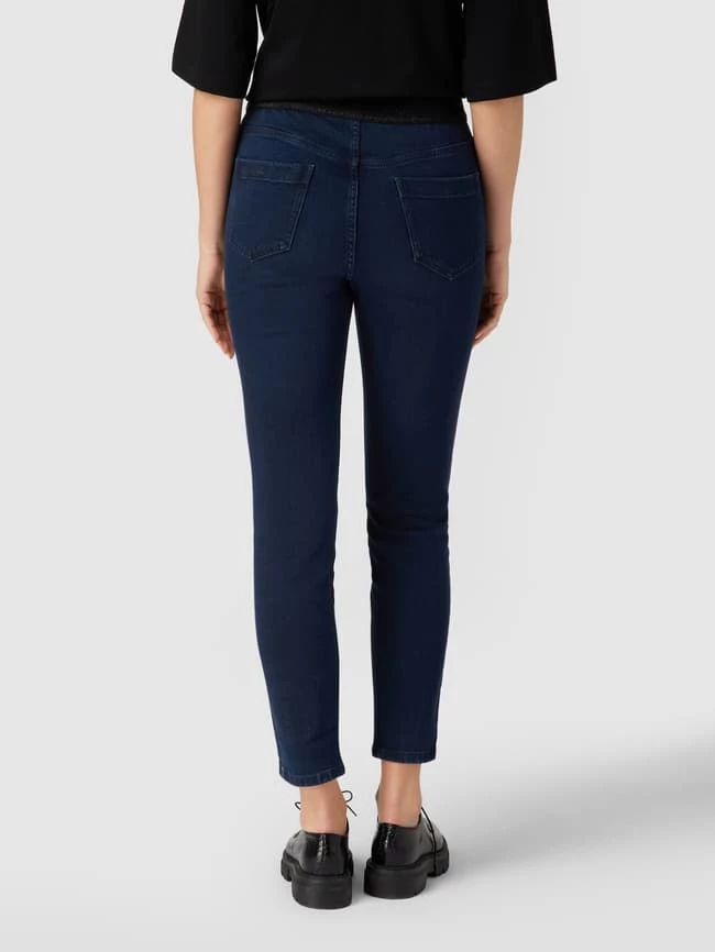 Marc Cain High Rise Jeans Im Slim Fit Mit Elastischem Bund - Dunkelblau Meliert 5 Marc Cain High Rise Jeans Im Slim Fit Mit Elastischem Bund - Dunkelblau Meliert – Bild 5