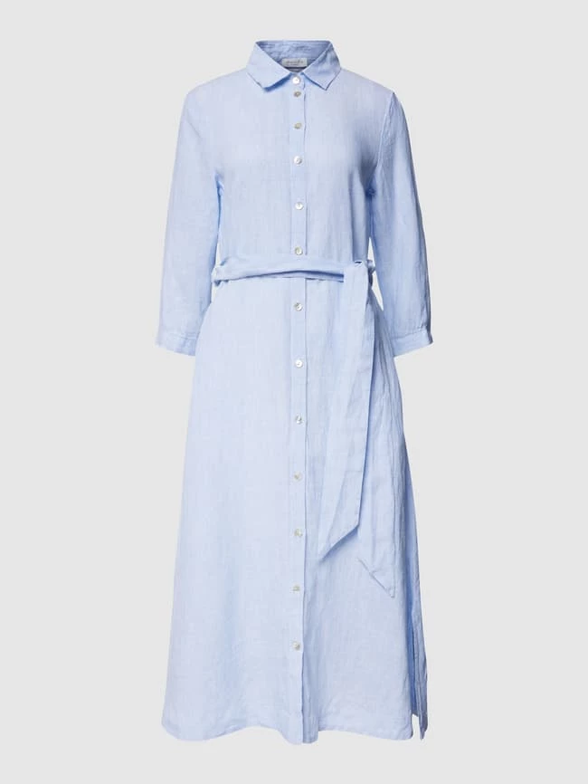 Christian Berg Woman Hemdblusenkleid Aus Leinen - Jeans 2 Christian Berg Woman Hemdblusenkleid Aus Leinen - Jeans - Image 2