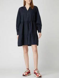 YAS Blusenkleid Aus Bio-Baumwolle Modell 'Ria' - Dunkelblau