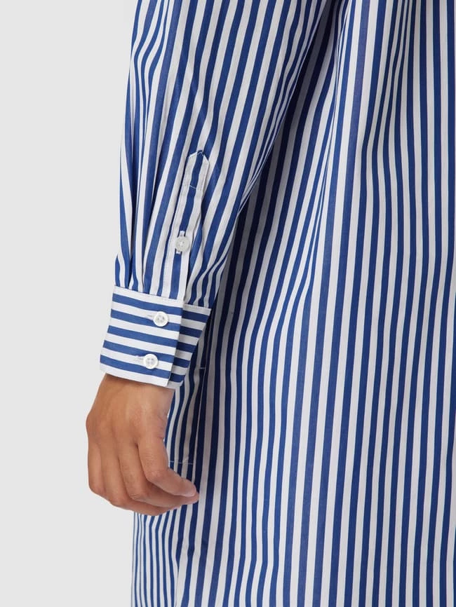 Christian Berg Woman Hemdblusenkleid Mit Streifenmuster - Royalblau 3 Christian Berg Woman Hemdblusenkleid Mit Streifenmuster - Royalblau - Image 3