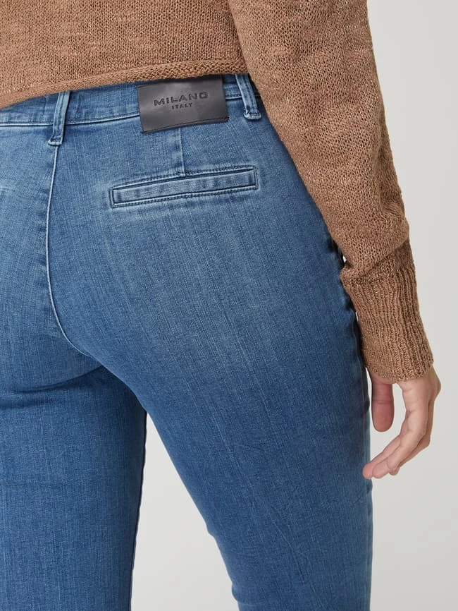 Milano Italy Cropped Jeans Mit Stretch-Anteil - Jeans 3 Milano Italy Cropped Jeans Mit Stretch-Anteil - Jeans - Image 3