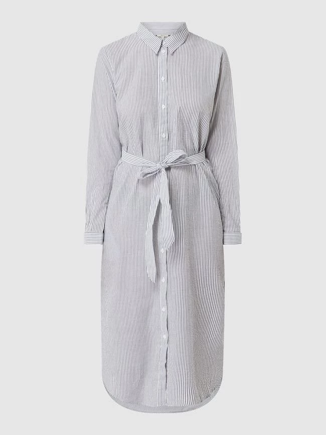 Esprit Blusenkleid Mit Streifenmuster - Bleu 2 Esprit Blusenkleid Mit Streifenmuster - Bleu – Bild 2