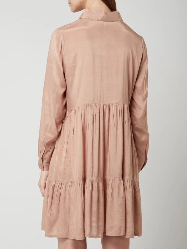 Kaffe Kleid Aus Viskose Mit Verdeckter Knopfleiste Modell 'Denike' - Altrosa 5 Kaffe Kleid Aus Viskose Mit Verdeckter Knopfleiste Modell 'Denike' - Altrosa – Bild 5