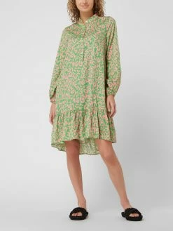 Risy & Jerfs Kleid Mit Allover-Muster Modell 'Delft' - Grün