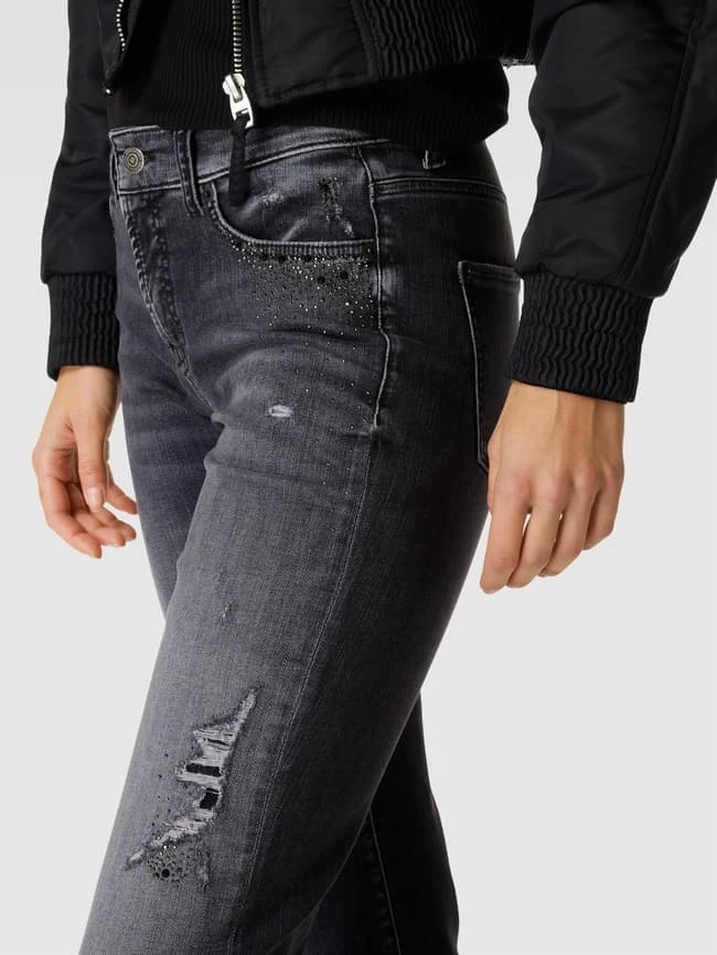 Cambio Jeans Mit Ziersteinbesatz Modell 'PARIS' - Schwarz 3 Cambio Jeans Mit Ziersteinbesatz Modell 'PARIS' - Schwarz – Bild 3