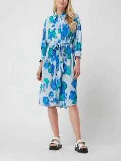 Essentiel Blusenkleid Mit Floralem Muster - Bleu
