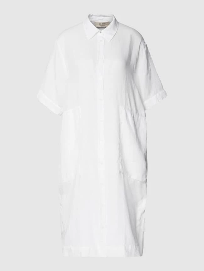 MOS MOSH Hemdblusenkleid Aus Leinen - Weiß 2 MOS MOSH Hemdblusenkleid Aus Leinen - Weiß – Bild 2