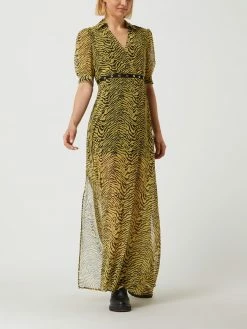 Liu Jo White Maxikleid Aus Chiffon - Hellgelb