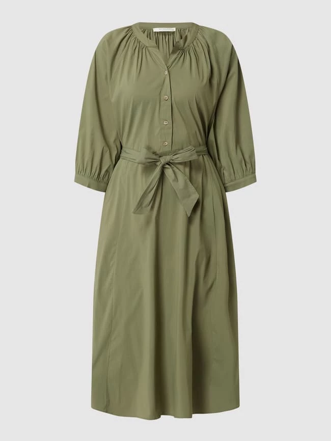 BETTY & CO WHITE Blusenkleid Mit Taillengürtel - Khaki 2 BETTY & CO WHITE Blusenkleid Mit Taillengürtel - Khaki – Bild 2