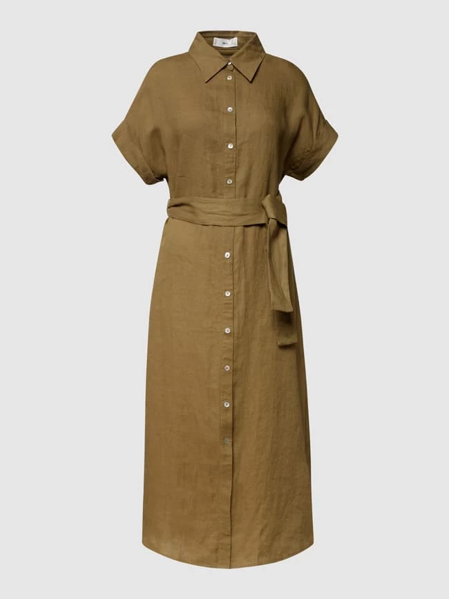 Mango Hemdblusenkleid Mit Taillenband - Khaki 2 Mango Hemdblusenkleid Mit Taillenband - Khaki – Bild 2