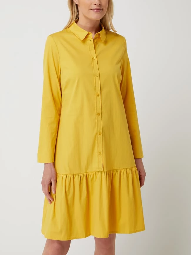 ROBE LÉGÈRE Blusenkleid Mit Volantsaum - Gelb 4 ROBE LÉGÈRE Blusenkleid Mit Volantsaum - Gelb – Bild 4