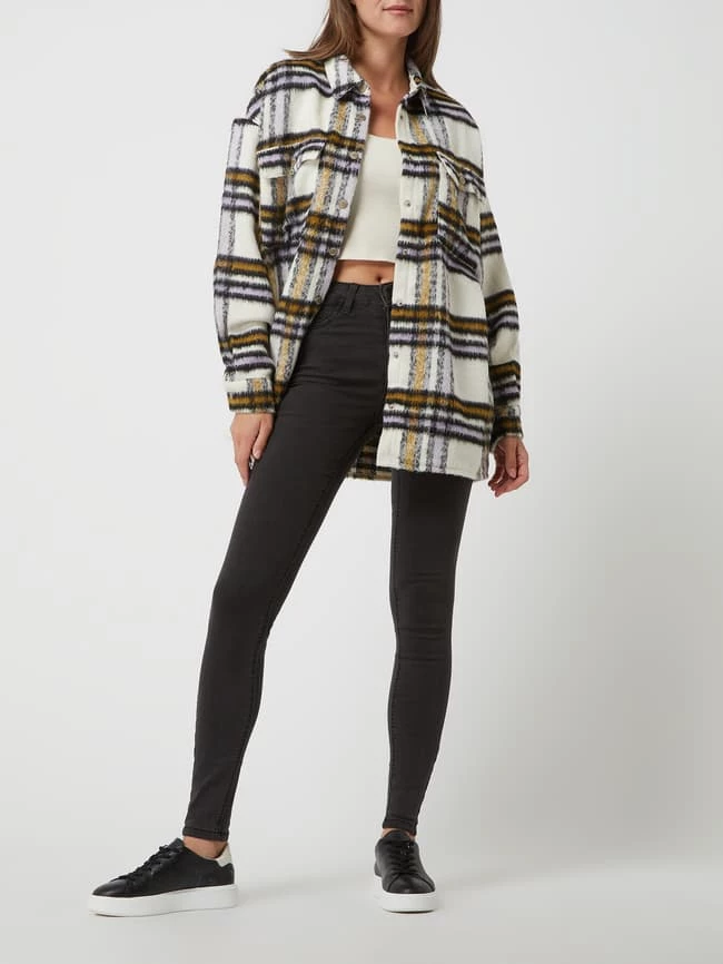 Noisy May Skinny Fit Jeans Mit Viskose-Anteil Modell 'Callie' - Anthrazit 1 Noisy May Skinny Fit Jeans Mit Viskose-Anteil Modell 'Callie' - Anthrazit