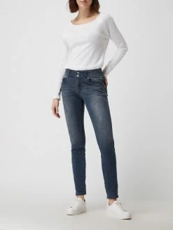 Buena Vista Slim Fit Jeans Mit Stretch-Anteil Modell 'Tummyless' - Dunkelblau