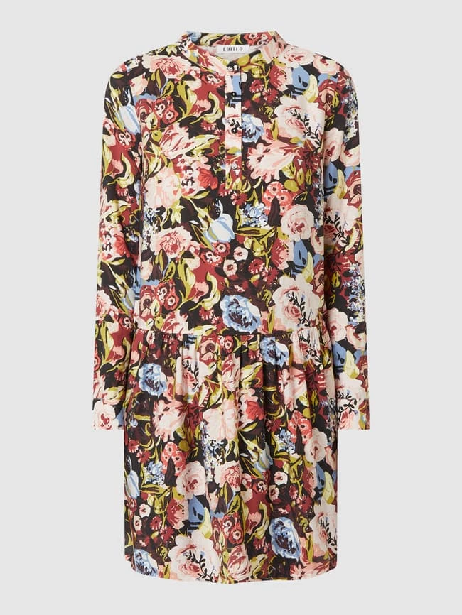 EDITED Blusenkleid Mit Floralem Muster Modell 'Elodie' - Schwarz 2 EDITED Blusenkleid Mit Floralem Muster Modell 'Elodie' - Schwarz – Bild 2