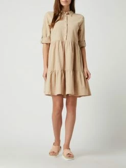 Kaffe Kleid Mit Regulierbarer Ärmellänge Modell 'Kanaya' - Sand