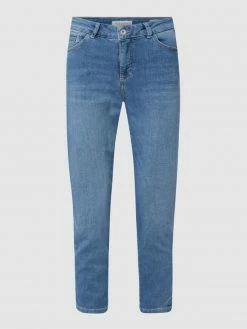 Christian Berg Woman Slim Fit Jeans In 7/8-Länge Mit Stretch-Anteil - Ozean Blau