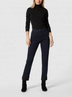 Brax Slim Fit Jeans Mit Swarovski®-Kristallen Modell 'Mary' - Marineblau