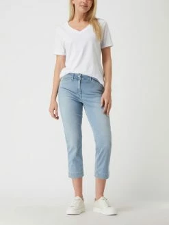 Zerres Cropped Jeans Mit Stretch-Anteil Modell 'Twigy' - 'Sensational Jeans' - Hellblau Meliert