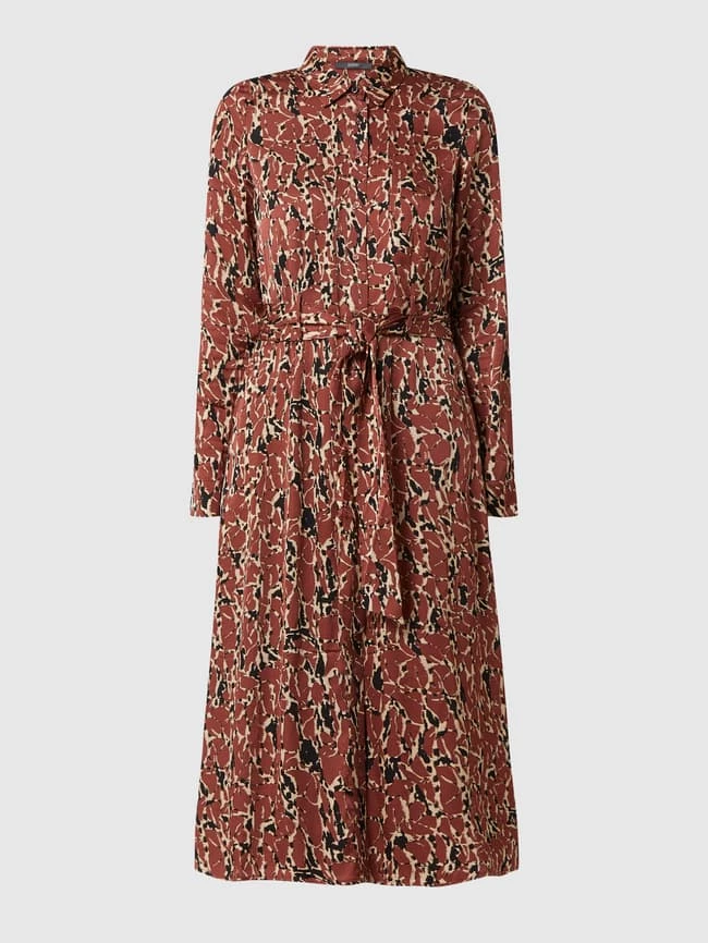 Esprit Collection Blusenkleid Aus Viskose - Rostrot 2 Esprit Collection Blusenkleid Aus Viskose - Rostrot – Bild 2