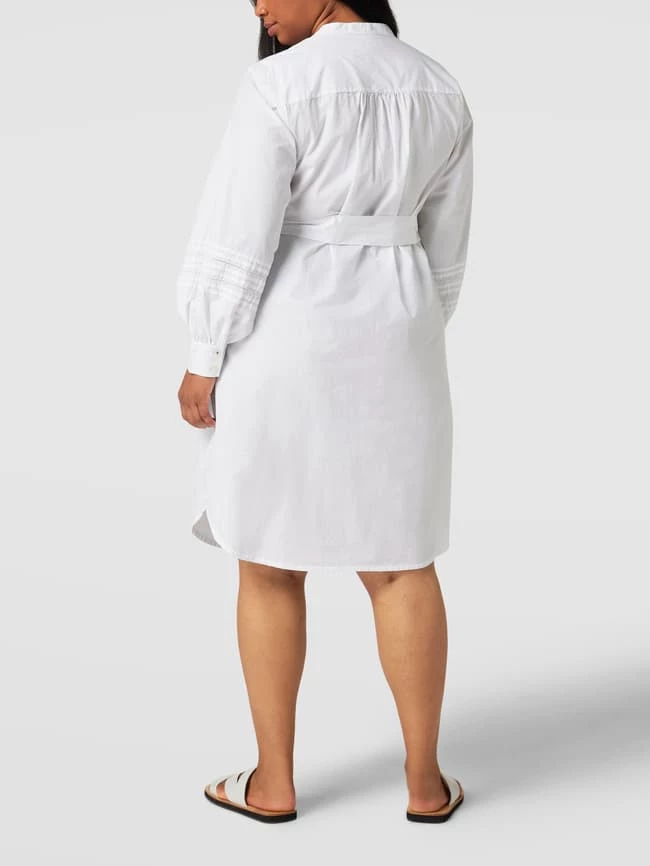 Tommy Hilfiger PLUS SIZE Hemdblusenkleid Mit Stehkragen - Weiß 5 Tommy Hilfiger PLUS SIZE Hemdblusenkleid Mit Stehkragen - Weiß – Bild 5