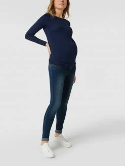 Mamalicious Slim Fit Umstands-Jeans Mit Stretch-Anteil - Blau