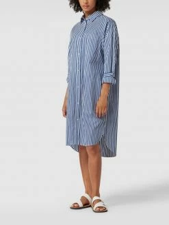 Christian Berg Woman Hemdblusenkleid Mit Streifenmuster - Royalblau