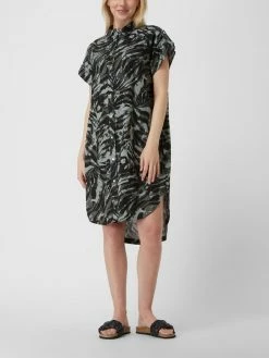 Soyaconcept Blusenkleid Aus Leinen-Viskose-Mix - Khaki