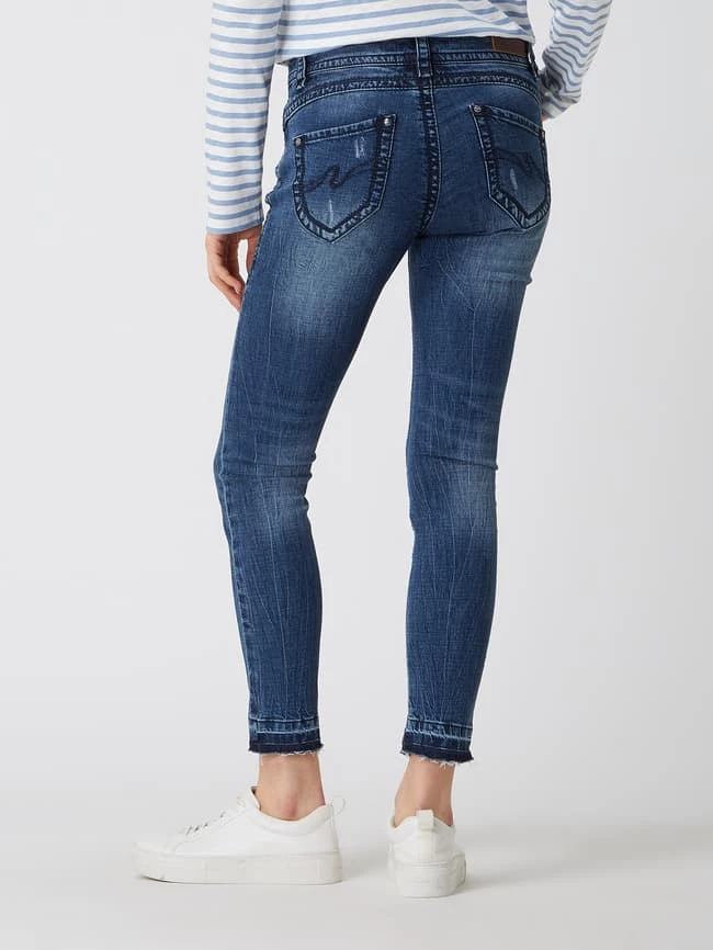 Blue Monkey Skinny Fit Jeans Mit Stretch-Anteil Modell 'Laura' - Blau 5 Blue Monkey Skinny Fit Jeans Mit Stretch-Anteil Modell 'Laura' - Blau – Bild 5