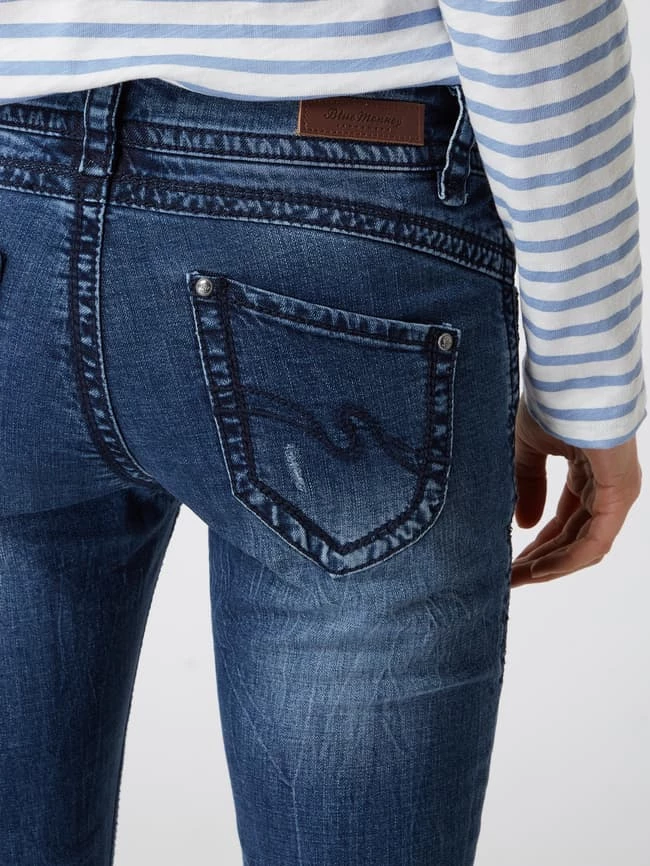 Blue Monkey Skinny Fit Jeans Mit Stretch-Anteil Modell 'Laura' - Blau 3 Blue Monkey Skinny Fit Jeans Mit Stretch-Anteil Modell 'Laura' - Blau – Bild 3