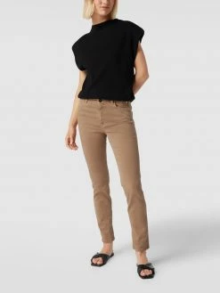 Marc Cain Jeans Mit Label-Patch - Camel