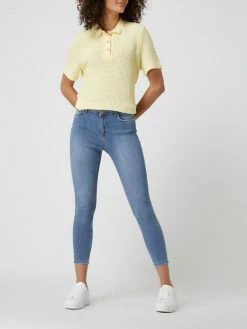REVIEW Skinny Fit High Waist Jeans Mit Stretch-Anteil - Blau