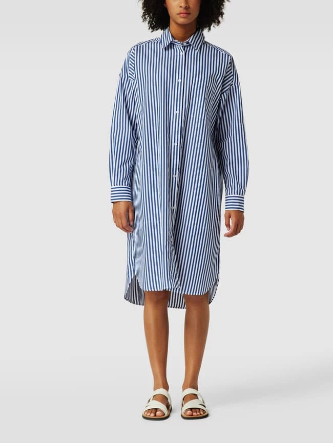Christian Berg Woman Hemdblusenkleid Mit Streifenmuster - Royalblau 4 Christian Berg Woman Hemdblusenkleid Mit Streifenmuster - Royalblau - Image 4