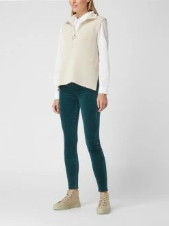 7 For All Mankind Super Skinny Fit High Waist Samthose Mit Stretch-Anteil - Olivgrün