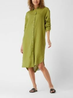 Emily Van Den Bergh Blusenkleid Aus Leinen - Grün