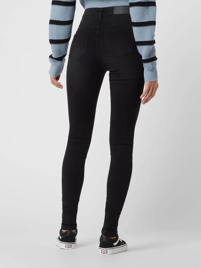 Noisy May Skinny Fit High Waist Jeans Mit Stretch-Anteil Modell 'Callie' - Schwarz 5 Noisy May Skinny Fit High Waist Jeans Mit Stretch-Anteil Modell 'Callie' - Schwarz – Bild 5